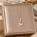 New Korean Style Zircon Pendant With Titanium Steel Necklace, Women's Colorless, Stylish, And Minimalist Design, Collar_ipsvogv.com