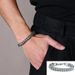 Yingqi Stainless Steel V-Shaped Double Row Men's Personality Hip-Hop Style Fashion Bracelet_ipsvogv.com
