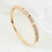 Bangles Nail Bracelet Copper Inlaid Zircon Simple Couple Bracelet Men And Women's Style Gold Plated Non Fading Trend_ipsvogv.com