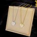 【 Full Body Titanium Steel 】 Light Luxury Heart, Extremely Simple Wind Furnace, Real Gold Necklace, Women's Instagram,_ipsvogv.com