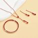 Women’s Jewelry Set Fashion Fashionable And Simple Popular Jewelry Set Necklace Earrings Bracelet Single Row Hot Selling Wedding Jewelry_ipsvogv.com