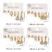 ZE0827 minimalist design stainless diamond studded geometric titanium steel earrings set for women_ipsvogv.com