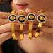 Punk Style Diamond Studded Lion Head Round Brand Elastic Opening Titanium Steel Gold-plated Bracelet, Niche Personalized_ipsvogv.com