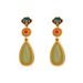 Small China-Chic Style Women's Geometric Color Painted Enamel Auspicious Pattern Advanced Design Earnails Versatile_ipsvogv.com