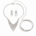 Women’s Jewelry Set Fashion Exquisite Small Full Diamond Necklace Earrings Set Simple Versatile Temperament Clavicle Chain Dress Accessories_ipsvogv.com