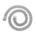 Hip Hop Feet Jewelry Accessories Alloy Lock Buckle Water Bracelet Full Chain Men's Necklace Women's Oval Diamond_ipsvogv.com