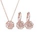 Women's Jewelry Hollow Rose Zircon Suit Female Light Luxury Niche Short High Quality Zircon_ipsvogv.com