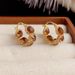 French Style Zircon Circle Hoop Niche Design Exquisite Light Luxury High-end Fashion Earrings For Women_ipsvogv.com