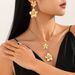 Fashion Jewelry Design Sense Pendant Earring Set 3D Flower Necklace_ipsvogv.com