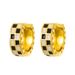 Instagram Black White Chessboard Plaid For Women With Fashionable And Niche Designs, Geometric Checkered Earrings,_ipsvogv.com