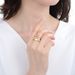 Unisex Jewelry Fashion Color Preserving Personality Simple Style Temperament Chain Ring Opening Adjustable Men And Women's Ring Hand Jewelry INS Style_ipsvogv.com