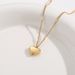 Love Love Necklace 2023 New Women's Summer collarbone Chain Simple and Elegant Light Luxury Neckchain Peach Heart_ipsvogv.com