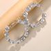 New Accessories Trendy Round Rhinestone Earrings European And American Fashion Nightclub Wind Super Flash Earrings Earrings_ipsvogv.com