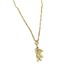 Titanium Steel 【 】 Light Luxury Full Diamond Little Bear Aoli Gives A Real Gold Necklace To Women's Lucky Instagram 【 】_ipsvogv.com