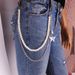 Simple Versatile Stainless Steel Butterfly Waist Accessory With Cool Style Handmade Pearl Bag Decoration And Pants Chain_ipsvogv.com