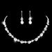 Women's Sterling Silver Jewelry Set - Sparkling Crystal Necklace, Earrings & Bracelet (3-Piece Gift Set)_ipsvogv.com