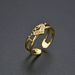 Unisex Sweet Love Love Diamond Zircon CZ Ring Female Light Luxury Style Open Adjustable Hand Jewelry_ipsvogv.com