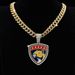Hot Selling Fashion Hip Hop Florida Wild Leopard Pendant Necklace Men Personality Full Diamond Cuban Chain_ipsvogv.com