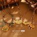 New Chinese Style Butterfly Enamel Necklace Retro Flower Pendant Clavicle Chain Beaded National Trend Hollow Necklace_ipsvogv.com