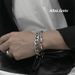 Minimalist Style Cuban Men Korean Version Punk Wide Bracelet For Students Hip-Hop Jewelry Titanium Steel Chain_ipsvogv.com