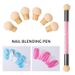 1PC Rhinestone Handle + 6PCS Sponge Head Nails Art Brushes Gradient Shading Pen Dotting Brush Painting Manicure Accessories Tool_ipsvogv.com
