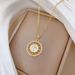 Round 【 】 Cross Light Luxury Charm Gorgeous Full Diamond Necklace Women's Versatile Clavicle Titanium Steel Chain 【 】_ipsvogv.com
