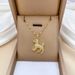 Wangwang 【 】 VIP Dog Light Luxury Charm Gorgeous Full Diamond Necklace Women's Versatile Clavicle Titanium Steel Chain 【 】_ipsvogv.com
