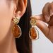 Design Sense: Liquid Metal Pleated For Women, Irregular Baroque Pearl Earrings_ipsvogv.com