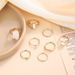 Hot Selling Rings, Geometric Shape, Fashionable Personality, Niche Design Sense, 8-piece Ring Set_ipsvogv.com