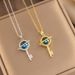 Dedicated titanium steel planet starry sky non-fading necklace women's fashion personality all-match high-grade clavicle chain jewelry_ipsvogv.com