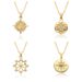 Delphes North Star Coin Necklace - 8-Pointed Star Gold Plated Pendant, INS Fashion Clavicle Chain, Copper Alloy Statement Jewelry For Women_ipsvogv.com