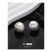 Metal semi circular spherical earrings cold style earrings for women retro texture fashion simple versatile earrings_ipsvogv.com
