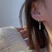 Small Silver Bar Earrings For Women, Simple And Cool Style Earrings, Niche Fashion Personality, Versatile Design,_ipsvogv.com