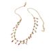 New summer fashion light luxury niche design color fringe zircon collarbone necklace women's jewelry_ipsvogv.com