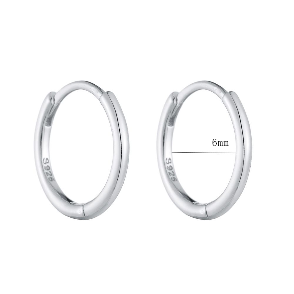 Women's Jewelry 925 Sterling Silver Ear Clip Earrings High End Earrings Fashion Personality Real Gold Electroplated Smooth Earrings_ipsvogv.com