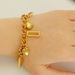 Stainless Fashionable Bracelet Combination Titanium Steel Golden Geometric Love Niche Design For Women_ipsvogv.com