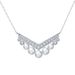 Silver Mosan Josephine Same Necklace Female Egret V Shaped Crown Pearl Clavicle Necklace Light Luxury Exquisite Niche Trend_ipsvogv.com