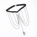 New Lace Elastic Rope Hollow Heart Rose Pendant With Multi Layered Leg Chains_ipsvogv.com