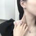 Temperament Girl Pink Zircon Ring Female Niche Design High End Sweet Cool Wind Lava Irregular Love Set_ipsvogv.com