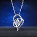 Hot Selling Simple And Fashionable I Love You Love Memory Hollow Heart Shaped Pendant Interwoven Love Necklace For Women_ipsvogv.com
