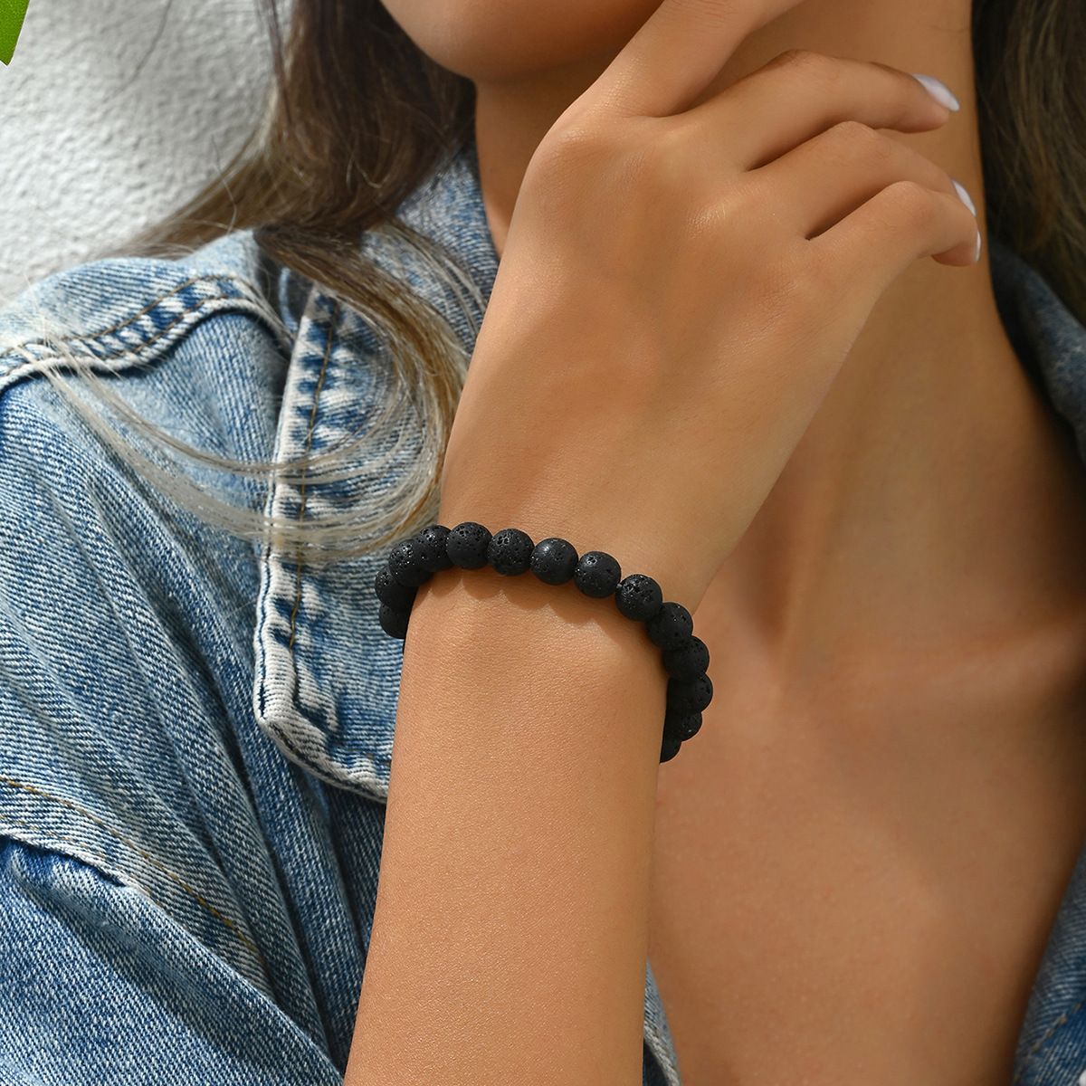 New minimalist pure handmade woven with niche bead beads, suitable for both men and women, natural stone bracelet_ipsvogv.com