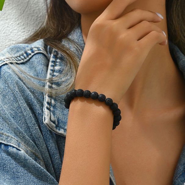 New minimalist pure handmade woven with niche bead beads, suitable for both men and women, natural stone bracelet_ipsvogv.com