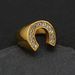 Personality U shaped horseshoe, horseshoe simple ins style stainless steel ring_ipsvogv.com