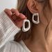 Minimalist Hollow Alloy D Letter For Women Ins Style Personality Symbol Geometric Earrings_ipsvogv.com