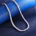 Trendy Single Row With Rhinestones 3mm 4mm Tennis Necklace For Men And Women Hip Hop Style_ipsvogv.com