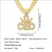 Hip Hop Full Diamond Crown CEO Letter Pendant Cuban Necklace Trendy Men's Dance Street Nightclub Accessories_ipsvogv.com