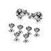 New Silver Twisted Cufflinks Set French Fashion Metal Cufflinks Hot Sales Cufflink_ipsvogv.com