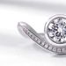 Brilliant Moissanite Diamond Ring Female V Shaped Crown Ring Silver Inlaid Closed Fashion Ring_ipsvogv.com