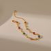 Geometric heart design multi color oil drop bracelet glitter creative summer new hand jewelry copper plated K real gold_ipsvogv.com