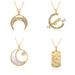 Ins New Personality Crescent Necklace For Men And Women Spot Simple Copper Plated Gold Inlaid Zirconium Sweater Chain All Match_ipsvogv.com